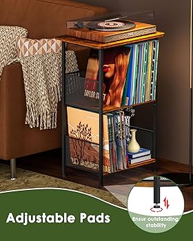 Amazon.com: Honkazita Record Player Stand Up to 200 Albums, Vinyl